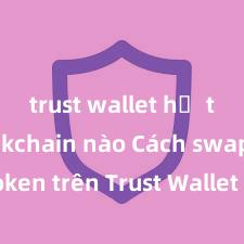 trust wallet hỗ trợ blockchain nào Cách swap token trên Trust Wallet nhanh chóng