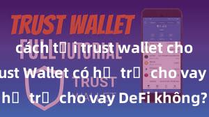 cách tải trust wallet cho android Trust Wallet có hỗ trợ cho vay DeFi không?